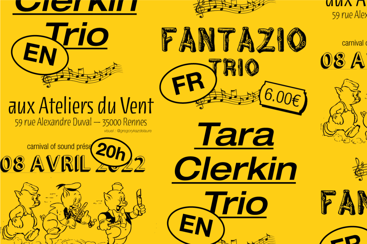 image : Tara Clerkin Trio + Fantazio Trio